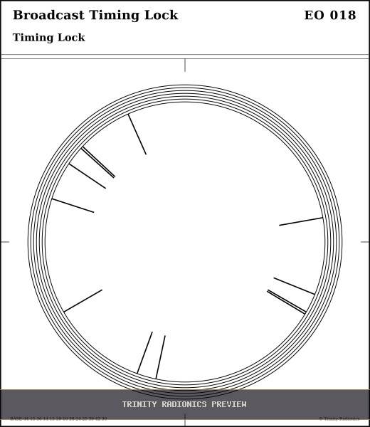 Broadcast Timing Lock Radial radionics card preview