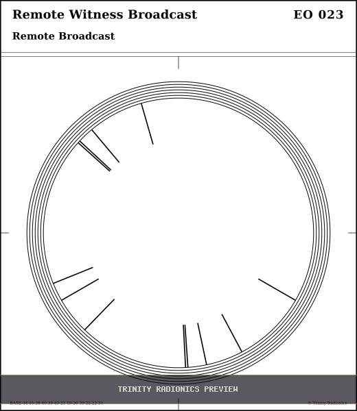 Remote Witness Broadcast Radial radionics card preview