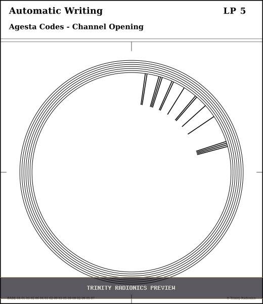 Automatic Writing Radial radionics card preview