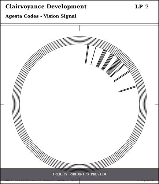 Clairvoyance Development Radial radionics card preview