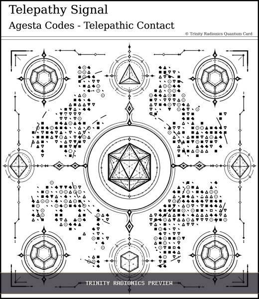 Telepathy Signal Quantum radionics card preview - Psychic Gifts & Divination - Quantum