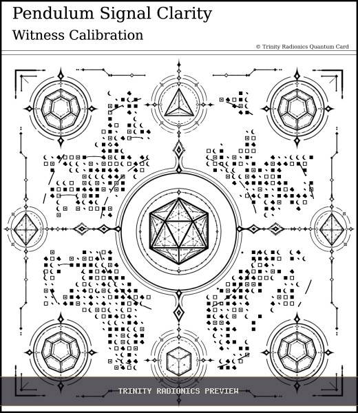 Pendulum Signal Clarity Quantum radionics card preview - Psychic Gifts & Divination - Quantum