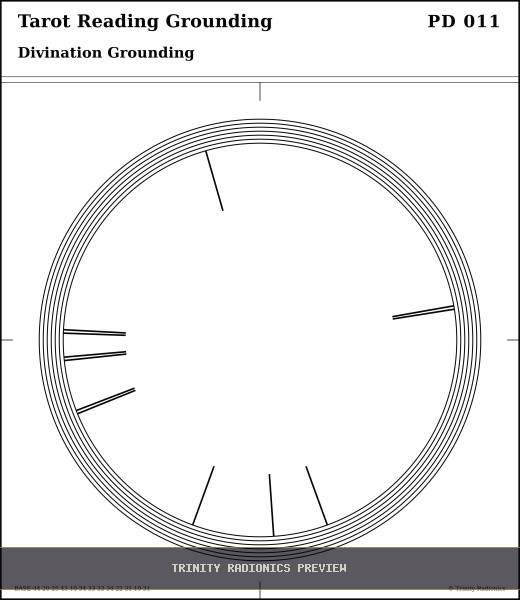 Tarot Reading Grounding Radial radionics card preview