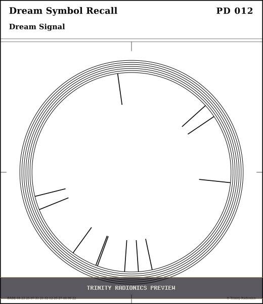 Dream Symbol Recall Radial radionics card preview