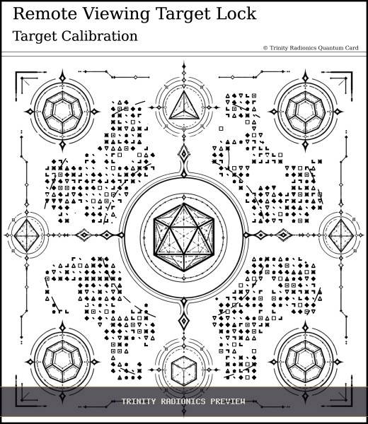 Remote Viewing Target Lock Quantum radionics card preview - Psychic Gifts & Divination - Quantum
