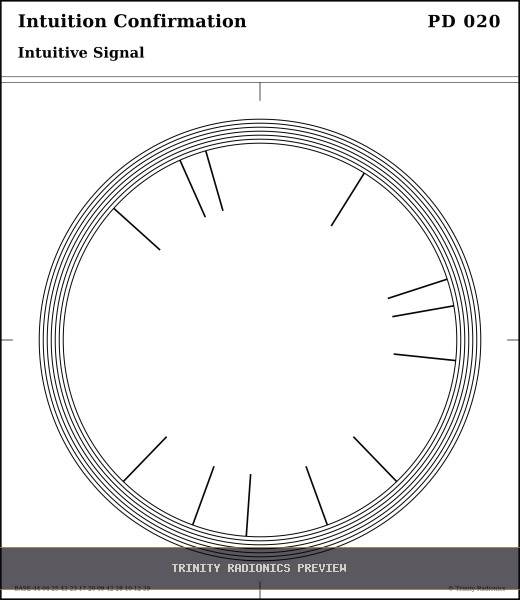 Intuition Confirmation Radial radionics card preview