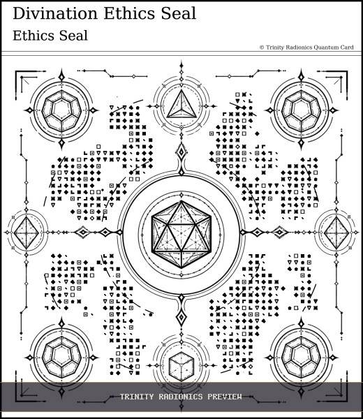 Divination Ethics Seal Quantum radionics card preview - Psychic Gifts & Divination - Quantum