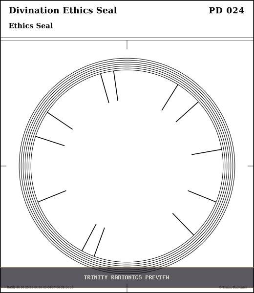 Divination Ethics Seal Radial radionics card preview