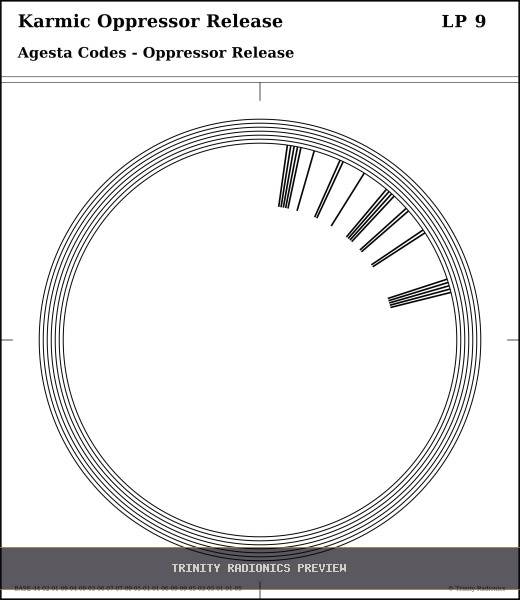 Karmic Oppressor Release Radial radionics card preview