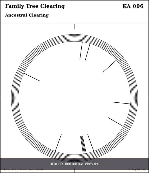 Family Tree Clearing Radial radionics card preview