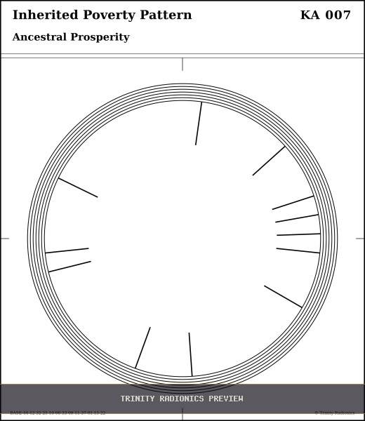 Inherited Poverty Pattern Radial radionics card preview