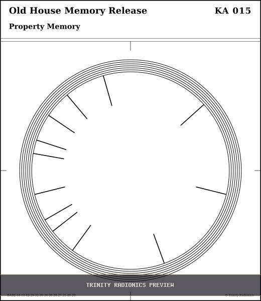 Old House Memory Release Radial radionics card preview