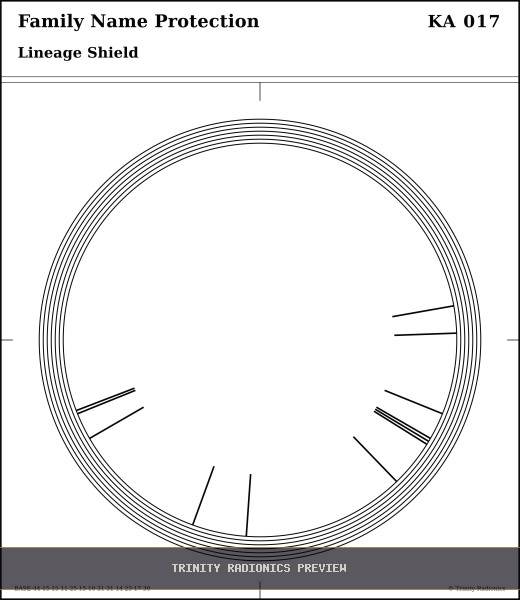 Family Name Protection Radial radionics card preview