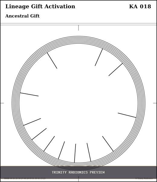 Lineage Gift Activation Radial radionics card preview
