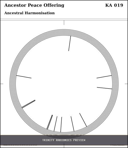 Ancestor Peace Offering Radial radionics card preview