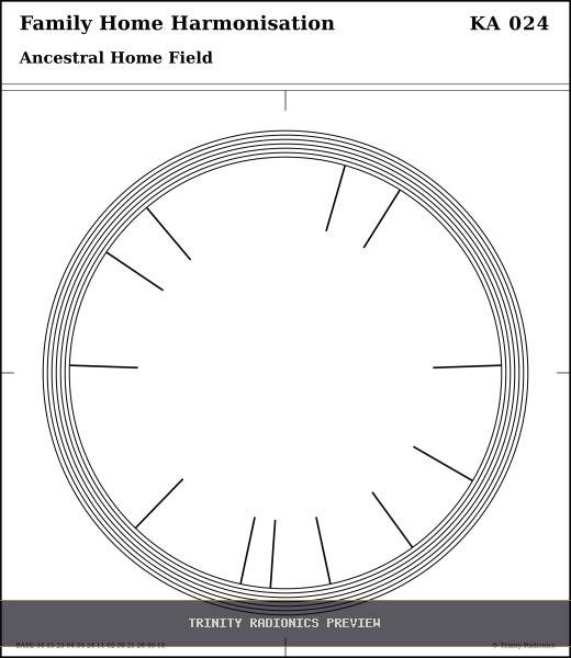Family Home Harmonisation Radial radionics card preview