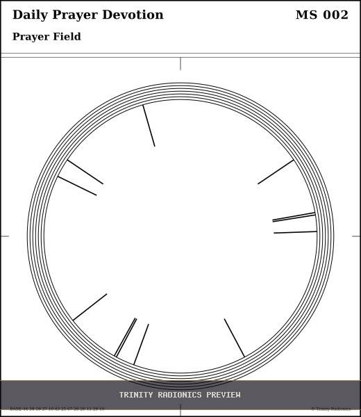 Daily Prayer Devotion Radial radionics card preview