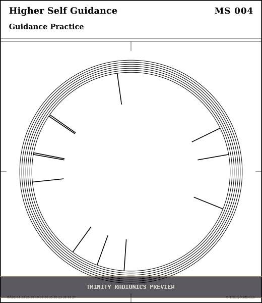 Higher Self Guidance Radial radionics card preview