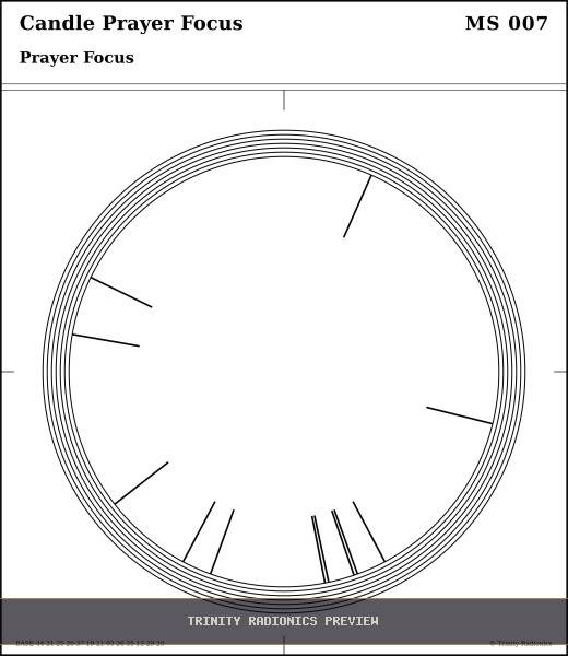 Candle Prayer Focus Radial radionics card preview