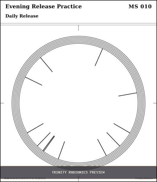 Evening Release Practice Radial radionics card preview