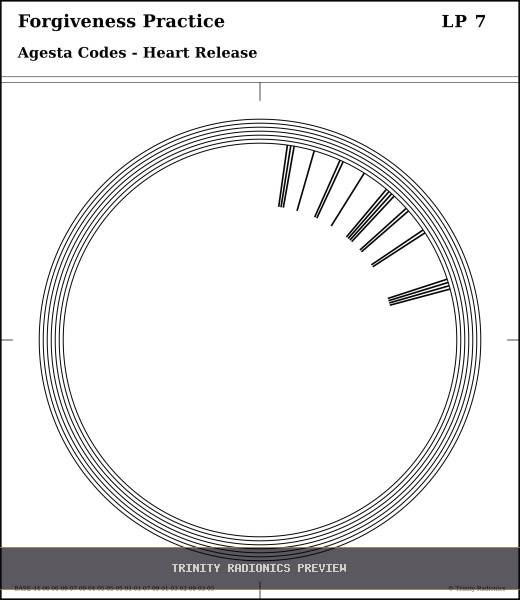 Forgiveness Practice Radial radionics card preview