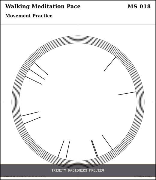 Walking Meditation Pace Radial radionics card preview