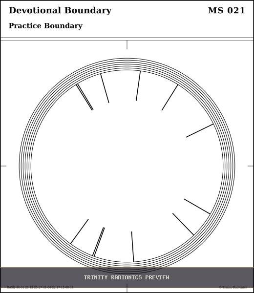 Devotional Boundary Radial radionics card preview