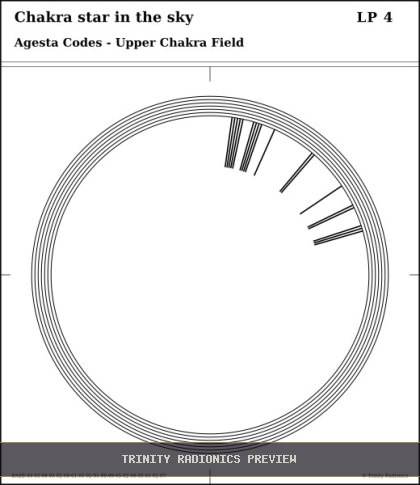 Chakra star in the sky Radial radionics card preview