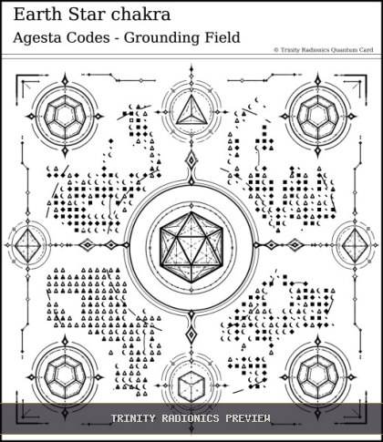Earth Star chakra Quantum radionics card preview