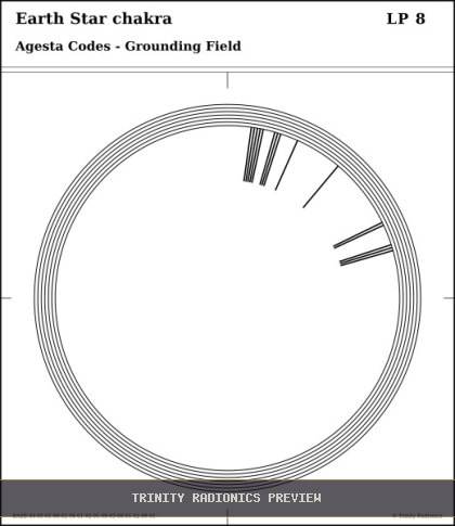 Earth Star chakra Radial radionics card preview