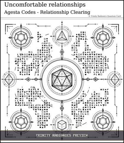 Uncomfortable relationships Quantum radionics card preview