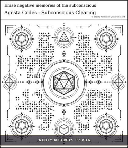 Erase negative memories of the subconscious Quantum radionics card preview