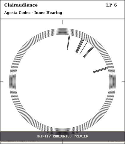 Clairaudience Radial radionics card preview
