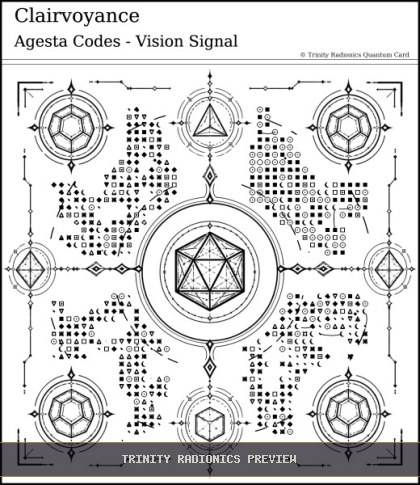 Clairvoyance Quantum radionics card preview