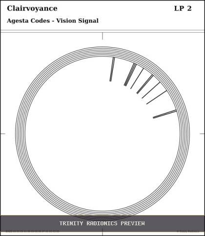 Clairvoyance Radial radionics card preview