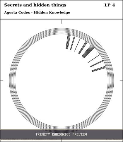 Secrets and hidden things Radial radionics card preview