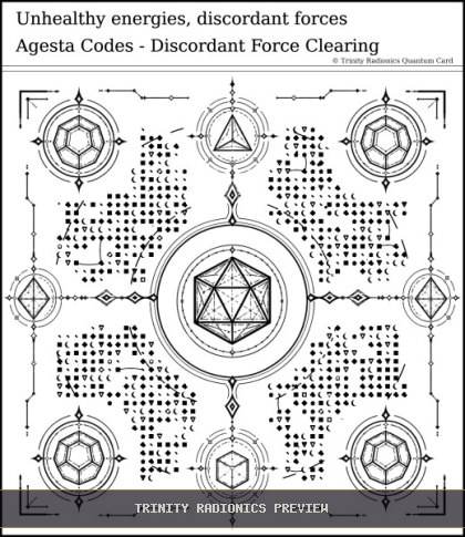 Unhealthy energies, discordant forces Quantum radionics card preview
