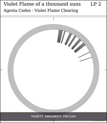 Violet Flame of a thousand suns Radial radionics card preview