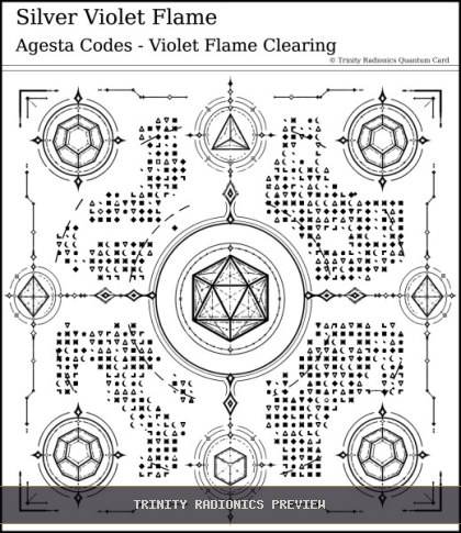 Silver Violet Flame Quantum radionics card preview