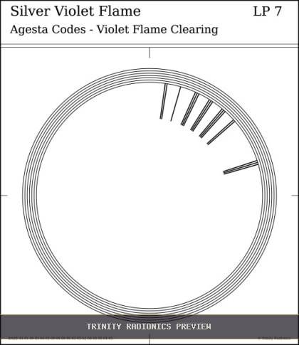 Silver Violet Flame Radial radionics card preview