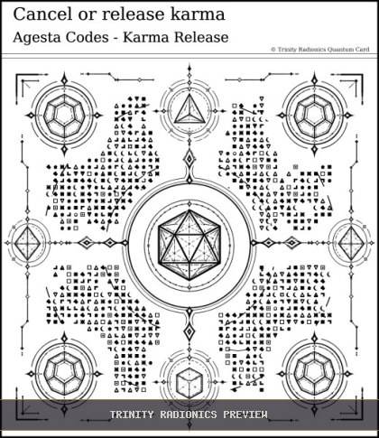 Cancel or release karma Quantum radionics card preview