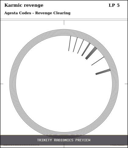 Karmic revenge Radial radionics card preview
