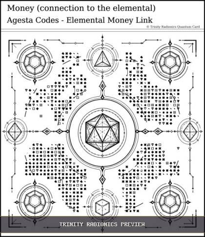 Money (connection to the elemental) Quantum radionics card preview