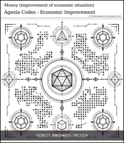 Money (improvement of economic situation) Quantum radionics card preview