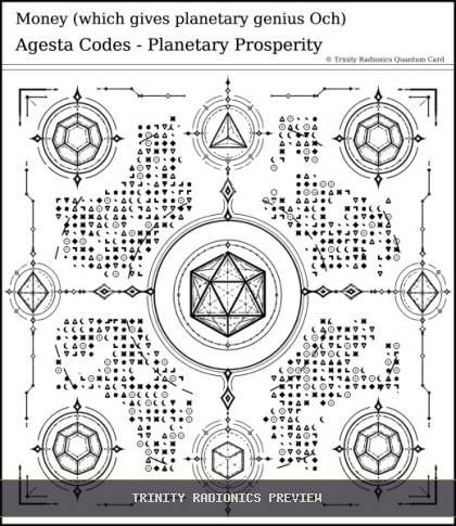 Money (which gives planetary genius Och) Quantum radionics card preview