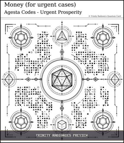 Money (for urgent cases) Quantum radionics card preview