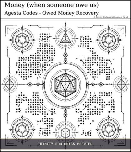 Money (when someone owe us) Quantum radionics card preview