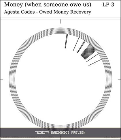 Money (when someone owe us) Radial radionics card preview