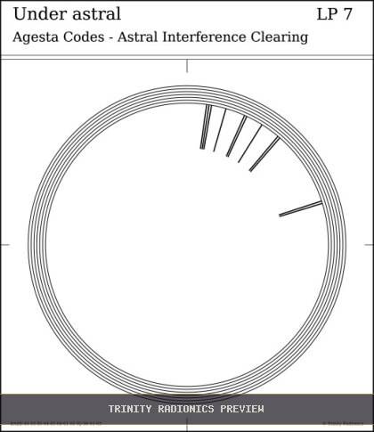 Under astral Radial radionics card preview
