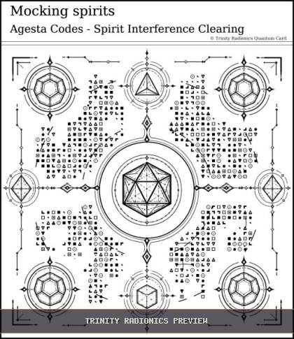 Mocking spirits Quantum radionics card preview